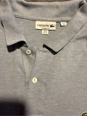 Lacoste Classic Fit Polo Shirt in Light Gray